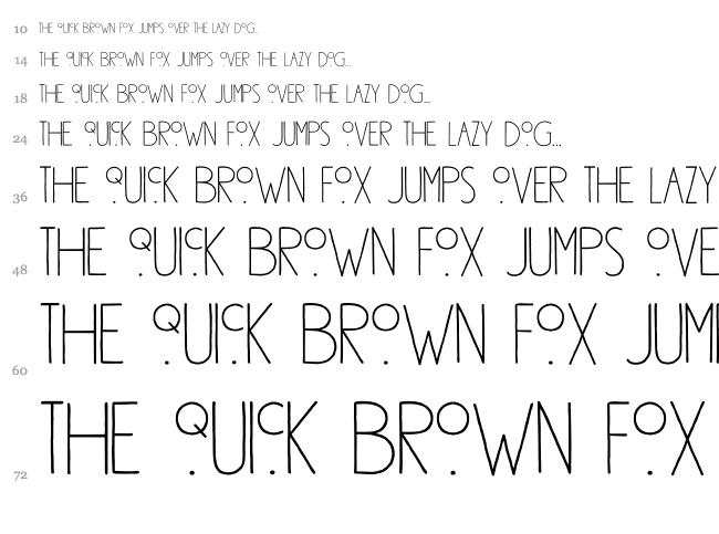 DK Southside Fizz font waterfall